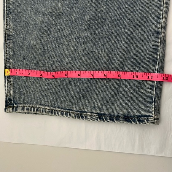 SO high waisted wide leg distressed light jeans size 33 waist NWTs - Picture 8 of 9